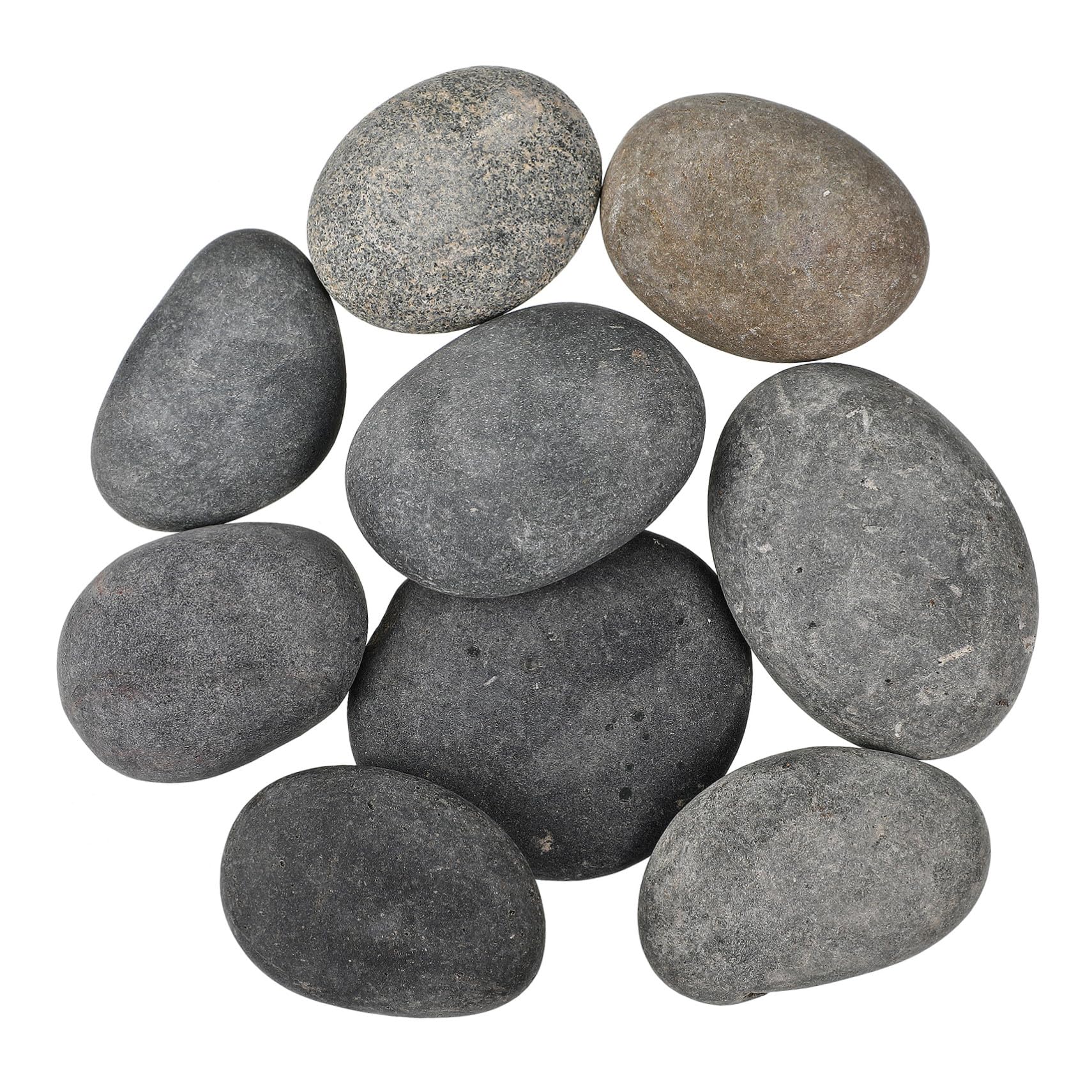 DOITOOL 9 Pietre Piatte per Decorazione Giardino e Artigianato, Superficie Liscia per Pittura, Adatte Uso Interno ed Esterno, per Artisti e Principianti