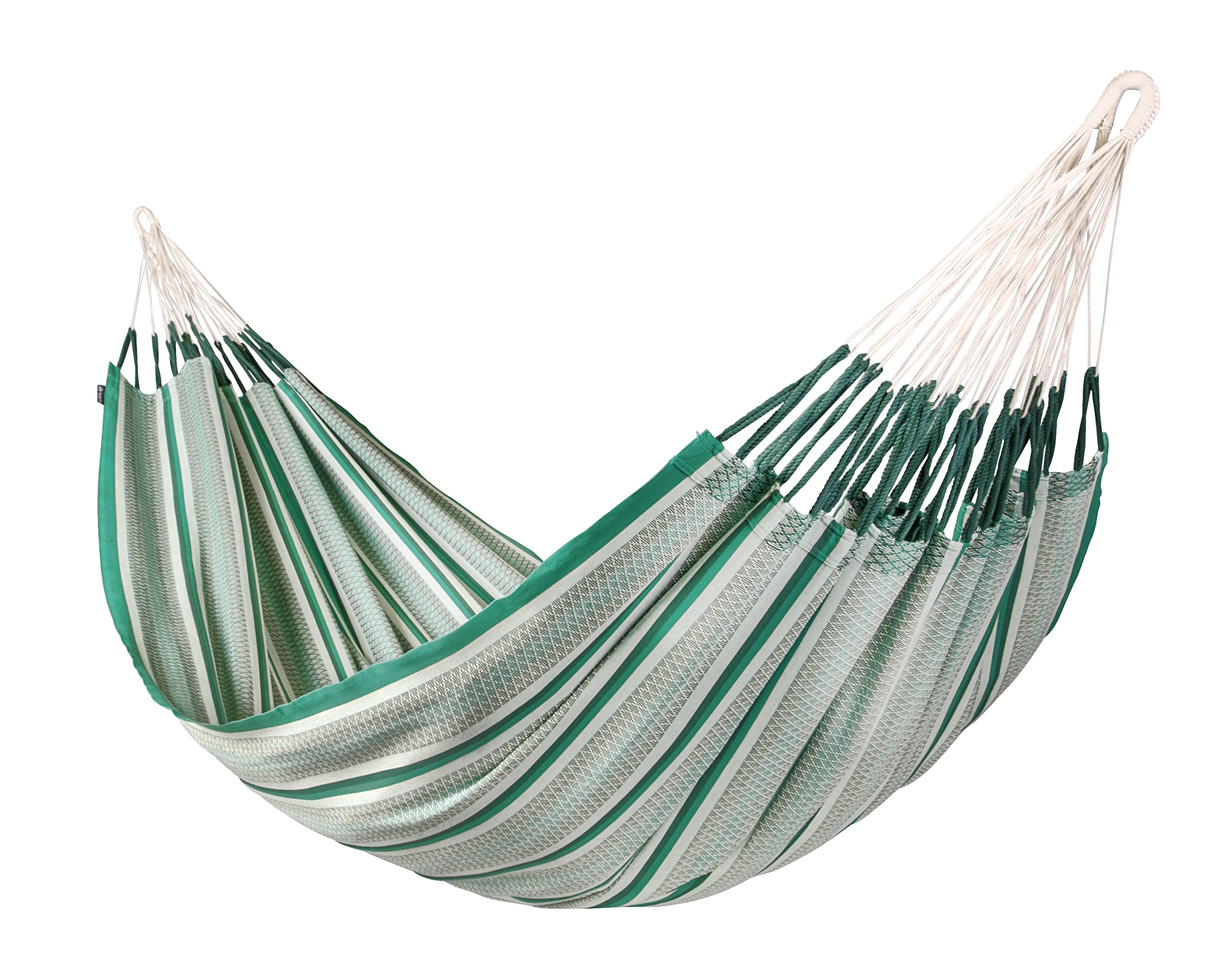 LA SIESTA® Modesta Hamac Kingsize en Coton Bio & Support en Acier - Hamac sur Pied, Support Hamac Exterieur Interieur - Hamac Portable avec Support, Toile de Hamac 2 Places pour Jardin Balcon - Agave