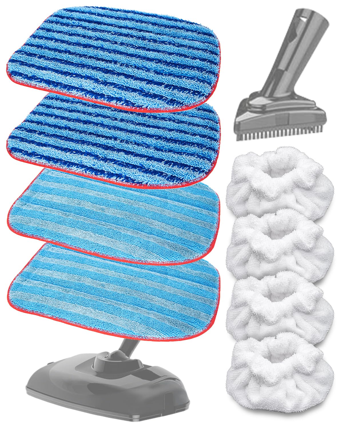 Steam Mop Pads and Microfiber Bonnets Compatible with McCulloch