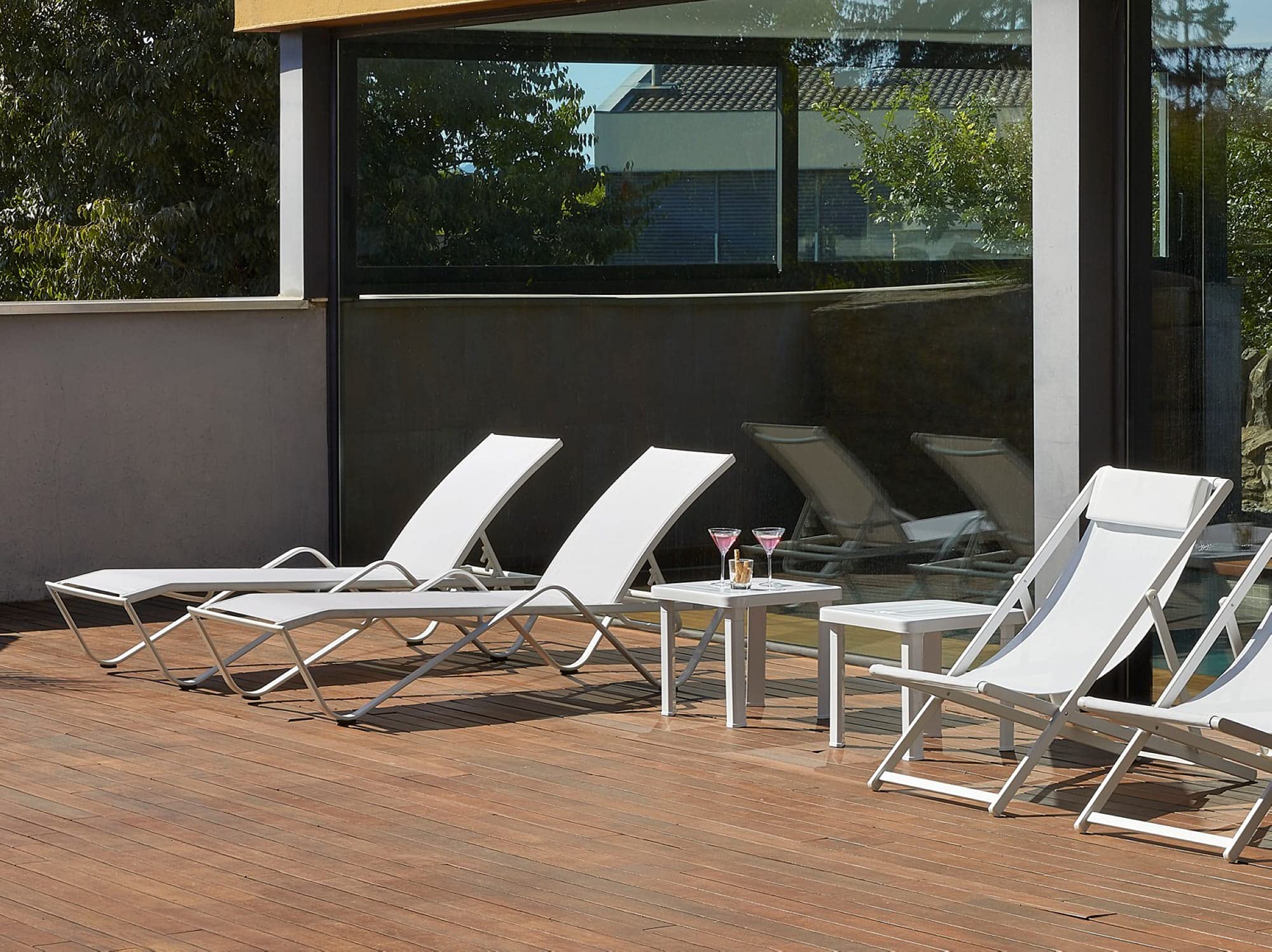 Resol garbar Andorra Mesa Auxiliar Exterior 47x47 | jardín, terraza, balcón, Playa, Piscina, Picnic, Camping, Catering | diseño, Ligero, Multiusos, Desmontable | Antracita