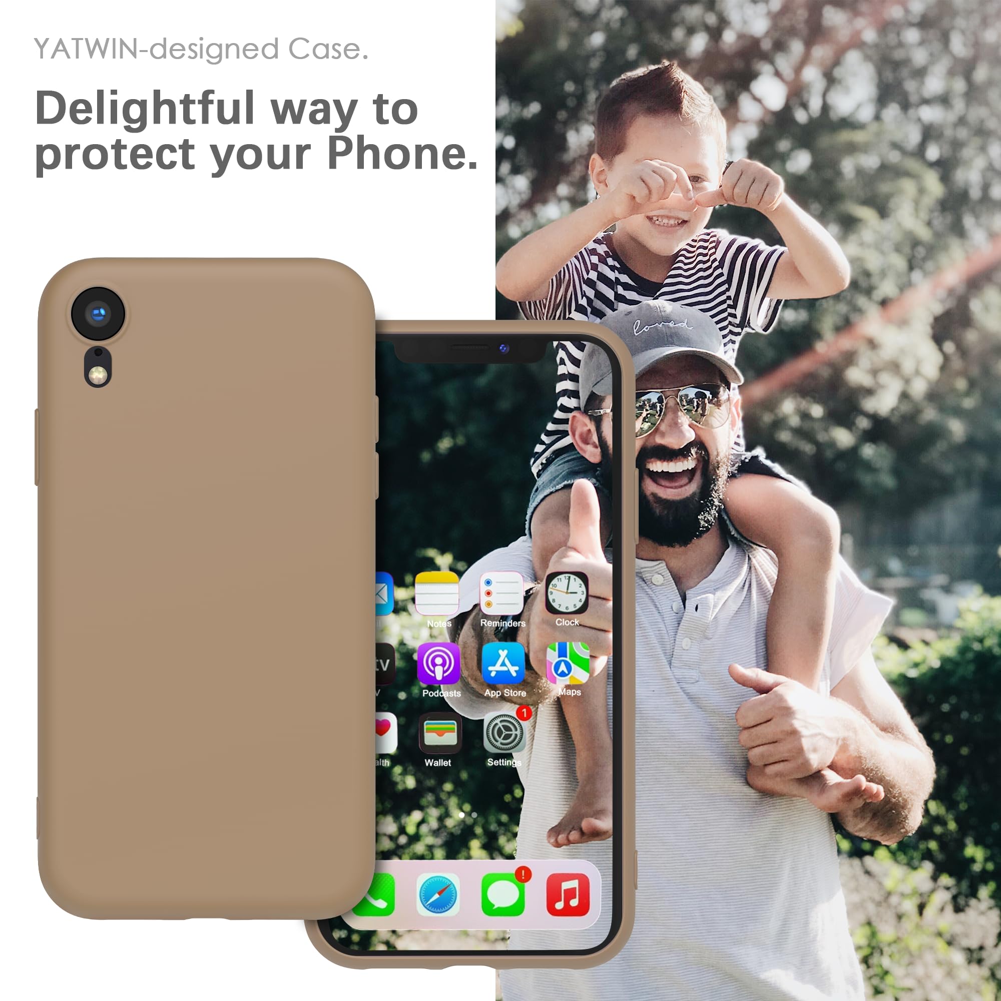 YATWIN Silicone Case for iPhone XR Soft-Touch, Shockproof, DustProof - Image 2