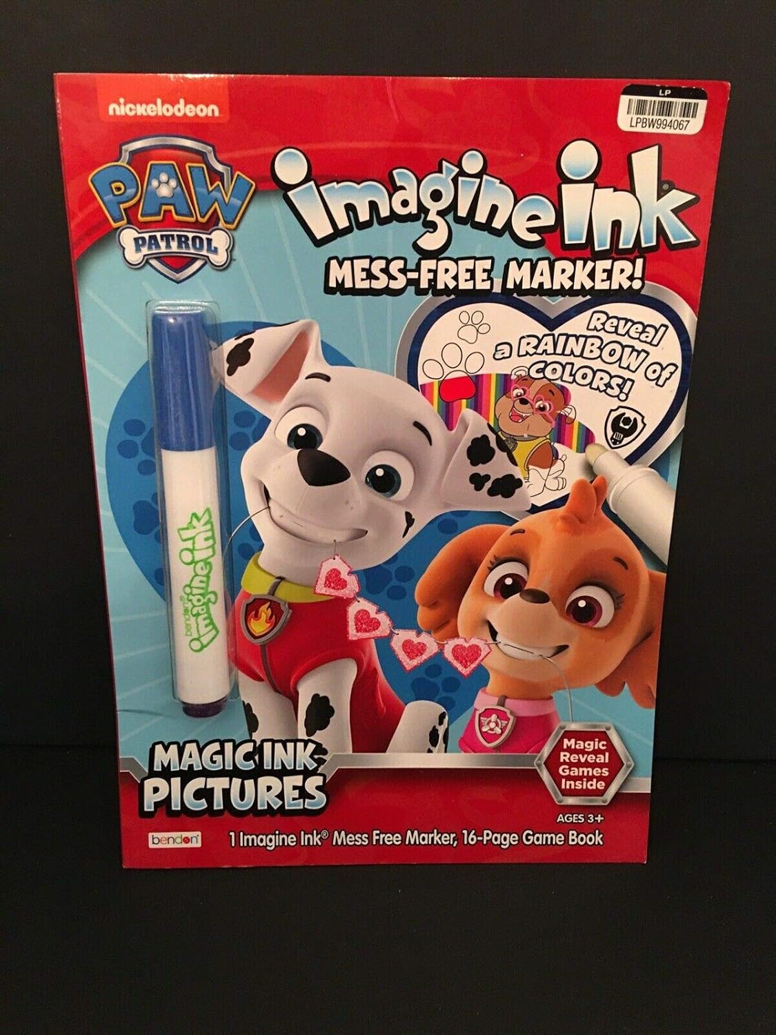 Paw Patrol Imagine Ink Magic Ink Coloring Book: Nickelodeon Publishing ...
