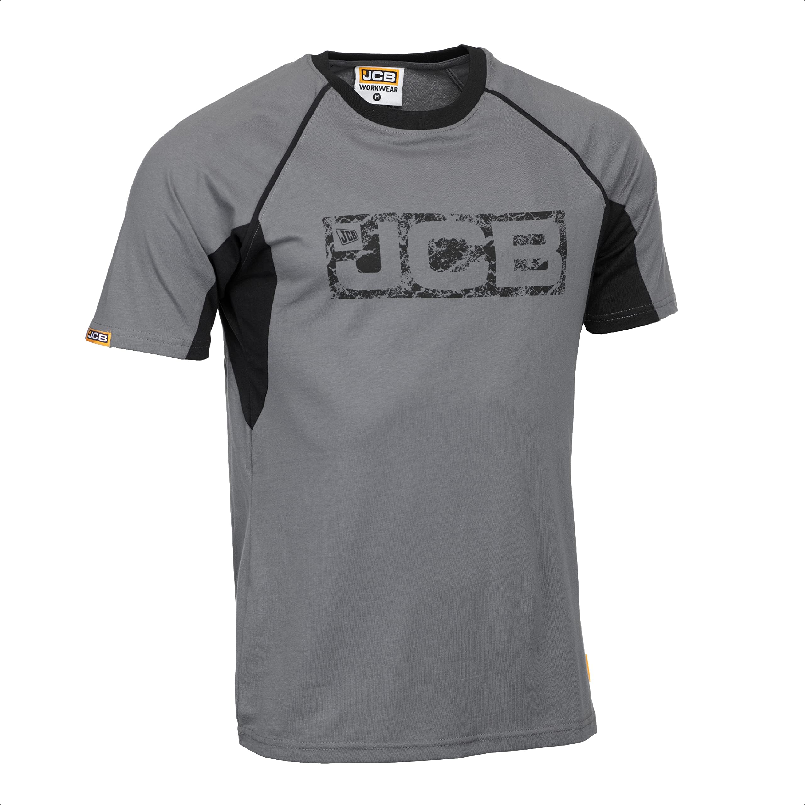 JCBJCB - JCB Workwear - Men's T-Shirts -Trade T-Shirt - Grey/Black - Large