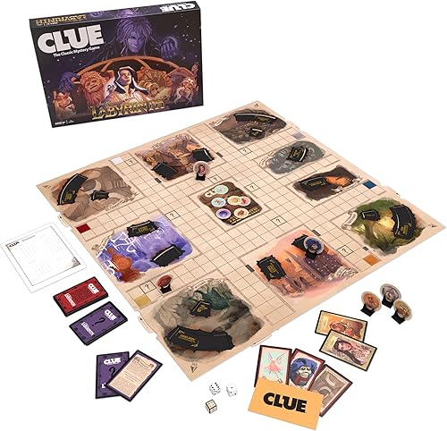 Miniatura 3 de CLUE: Labyrinth | Resuelve el misterio: quién controla Jareth, dónde está Toby y qué objeto se utiliza. Juego de pistas coleccionable basado en el