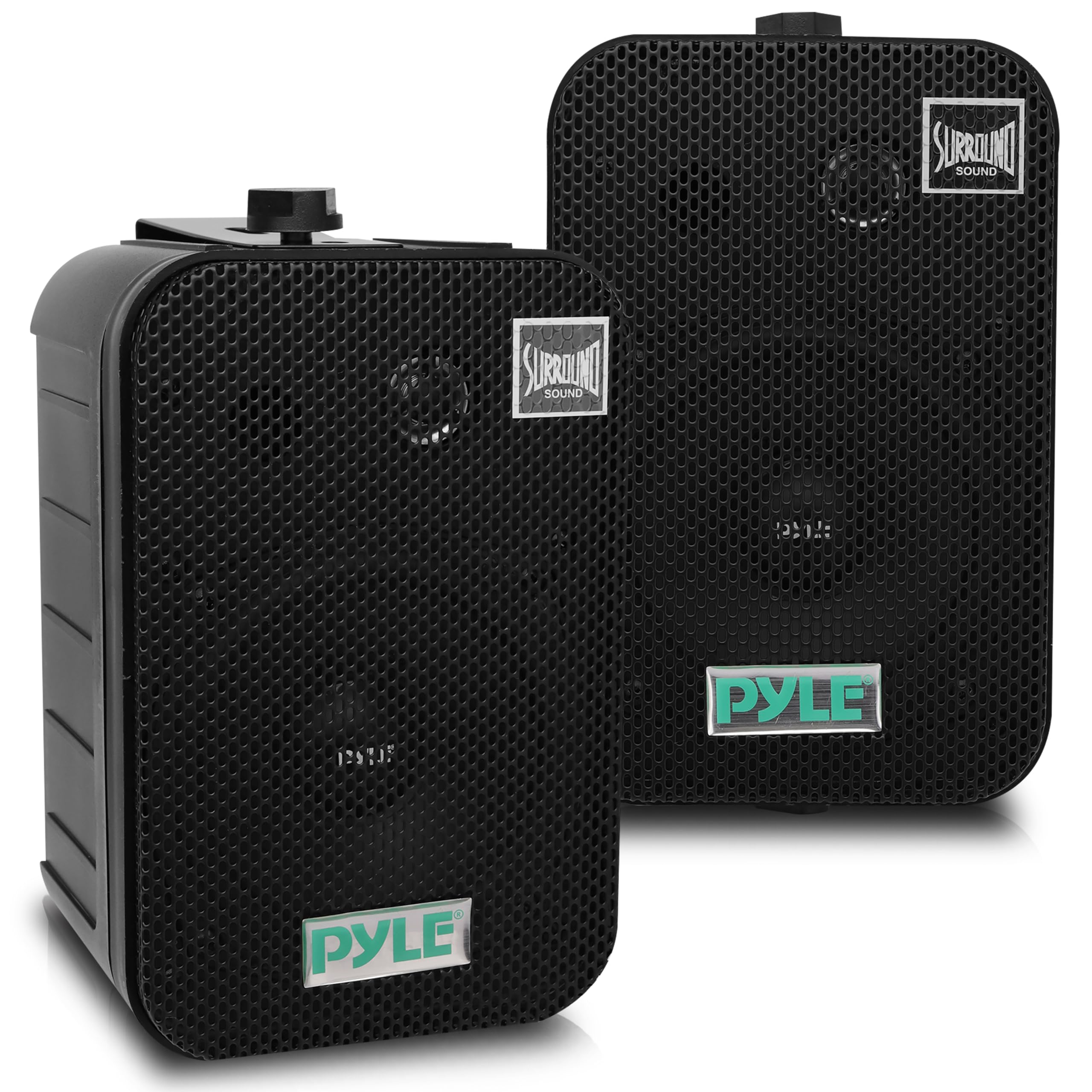 Pyle Outdoor Lautsprecher, Außen-Lautsprecher, 200W- Speaker, Wasserdicht, Musikbox- 2er Set, Indoor/Outdoor, für Patio, Garten,Deck, Boot, Terrasse, Restaurant, Leicht Montierbar