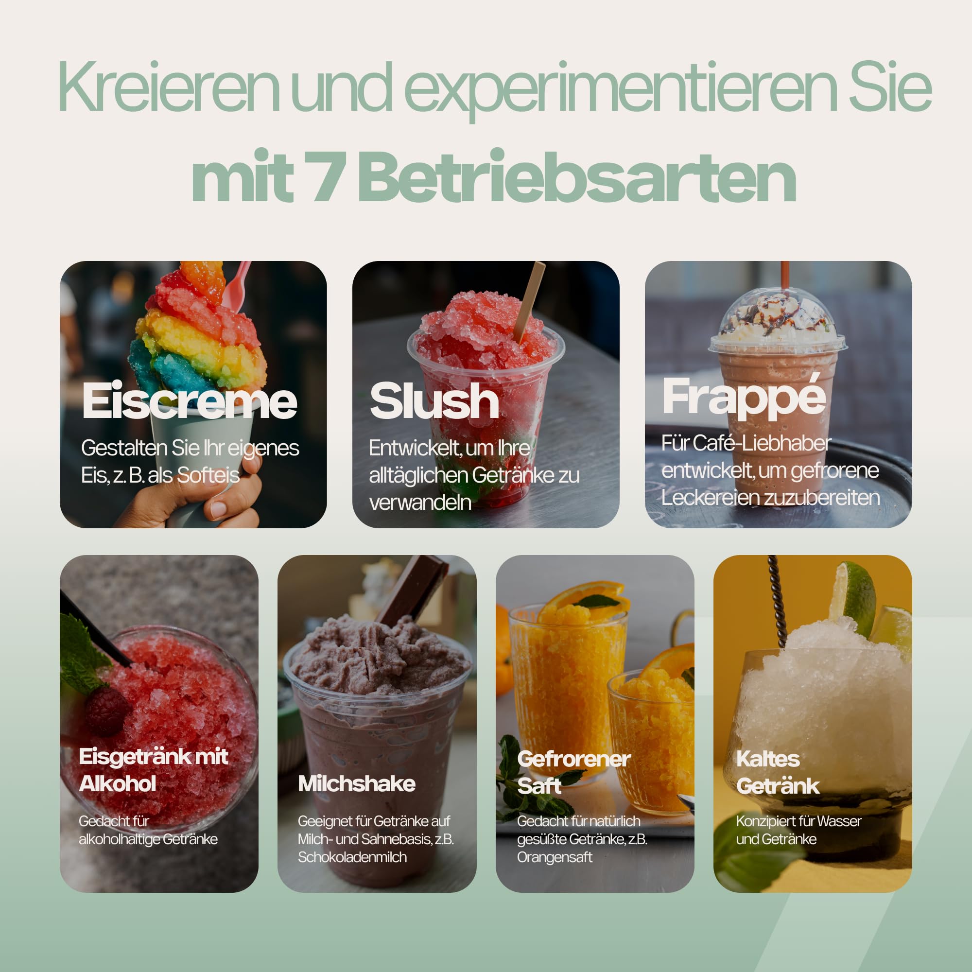 4Swiss Eismaschine Selbstkühlend Eis Maschine Speiseeisbereiter Speiseeismaschine mit Kompressor Icecream für Milchshake Slush Slushie Granita Ice Cream Joghurtmaschine Zuhause Eisbereiter - SM026