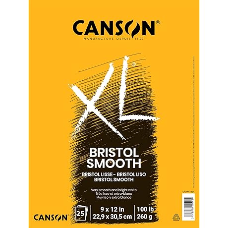 Canson XL Series Bristol Paper, 9x12 Inches, 25 Sheets - The Ultimate...