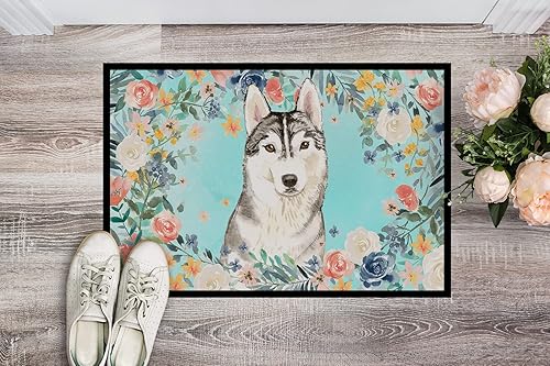 Miniatura 2 de Caroline's Treasures CK3408JMAT Siberian Husky - Alfombrilla para interior o exterior (9.4 x 14.2in, 9.4 x 14.2in), multicolor