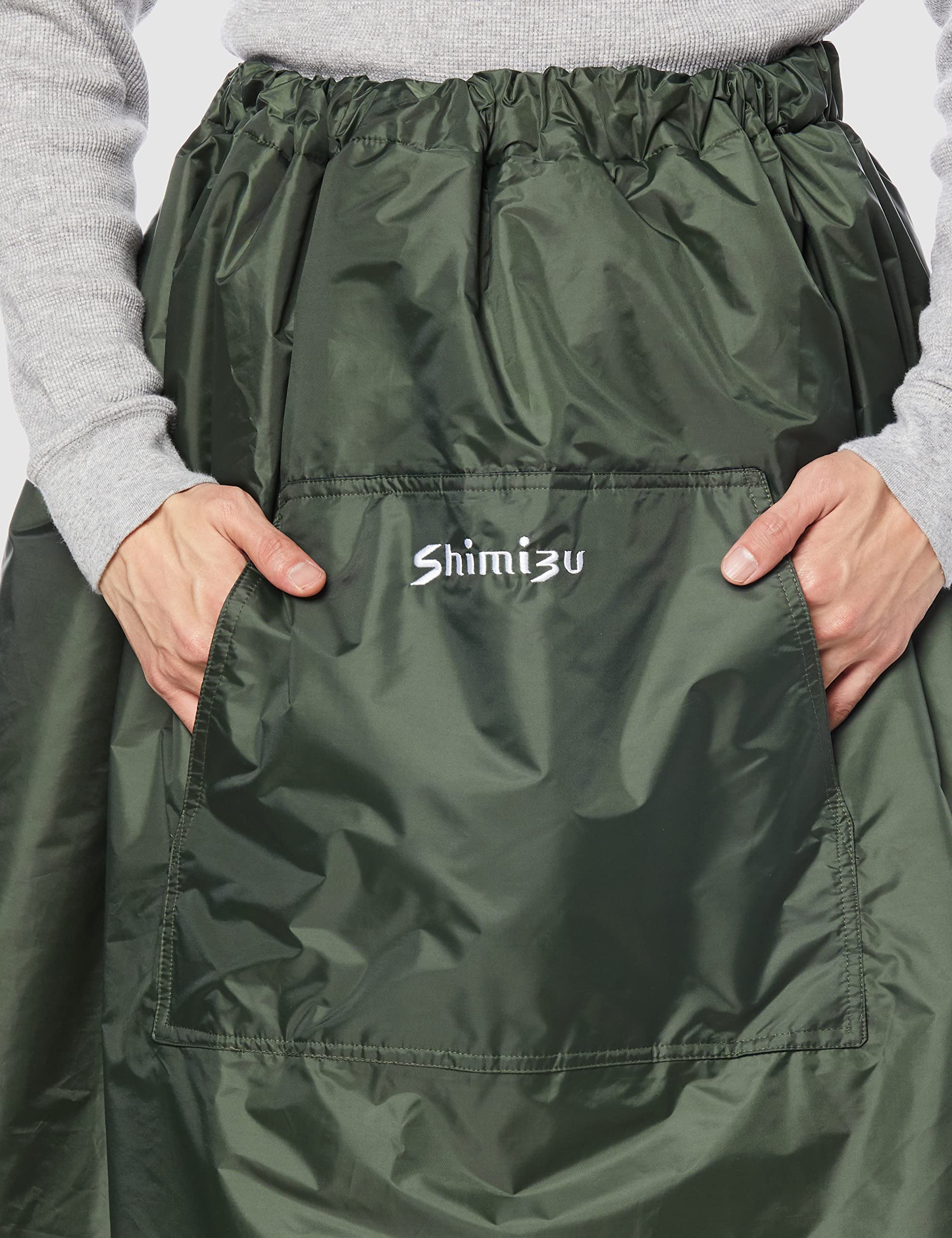 へらぶな ダウンスカート シミズ製 紫色 シミズ レインダウンスカート