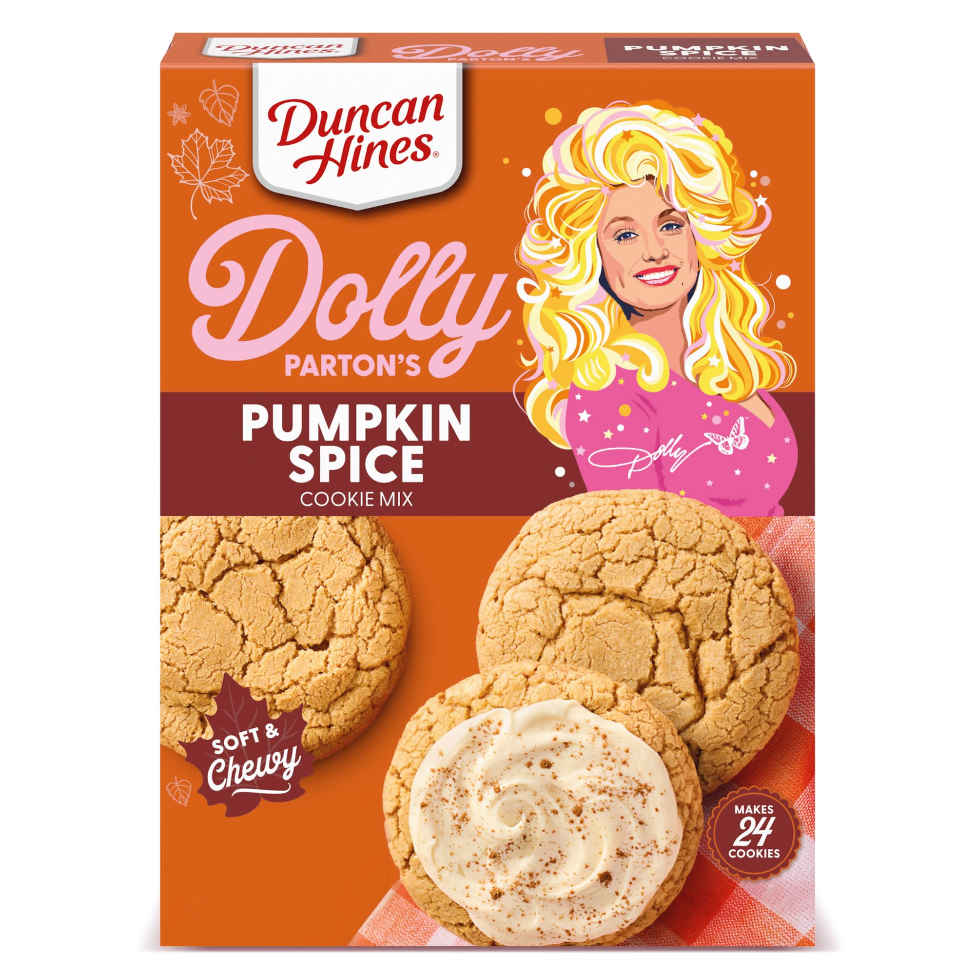 Amazon.com : Duncan Hines Pumpkin Spice Cookie Mix 15.25oz - 1 box
