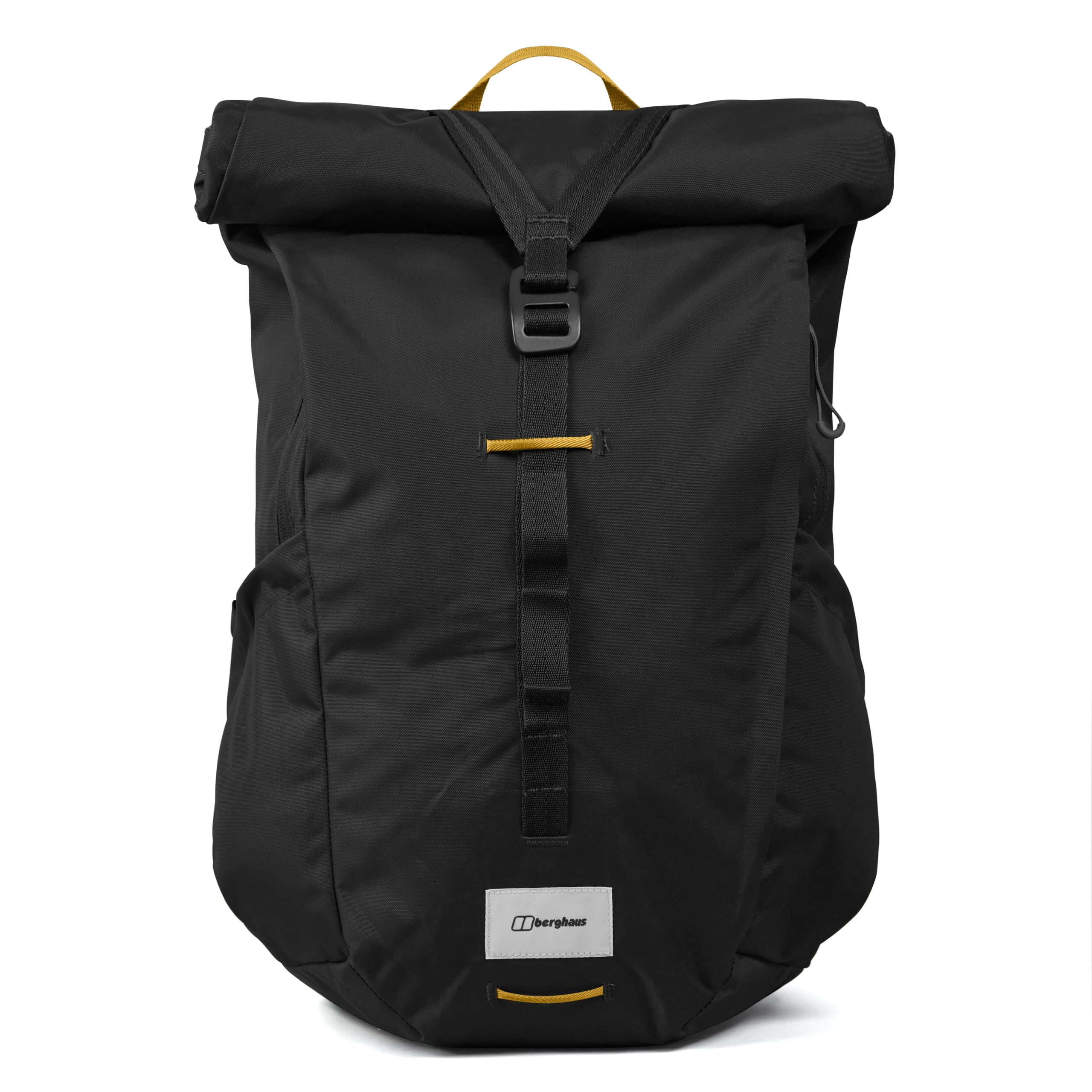 Berghaus Unisex Explorer Rucksack | Rolltop Day Packs, Black/Black, One Size