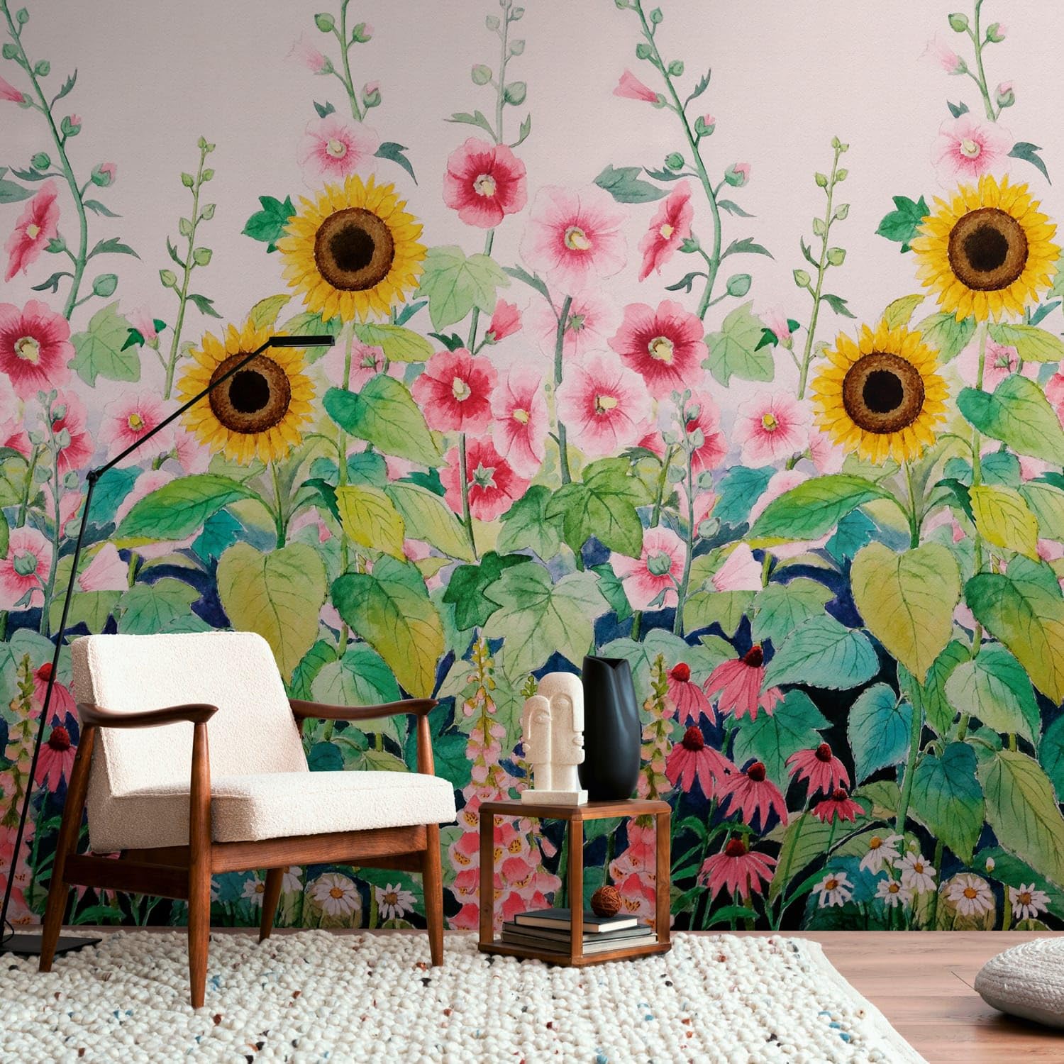 Papier peint intissé style aquarelle multicolore facile à poser Profhome