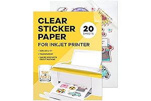 90% Clear Sticker Paper for Inkjet Printer
