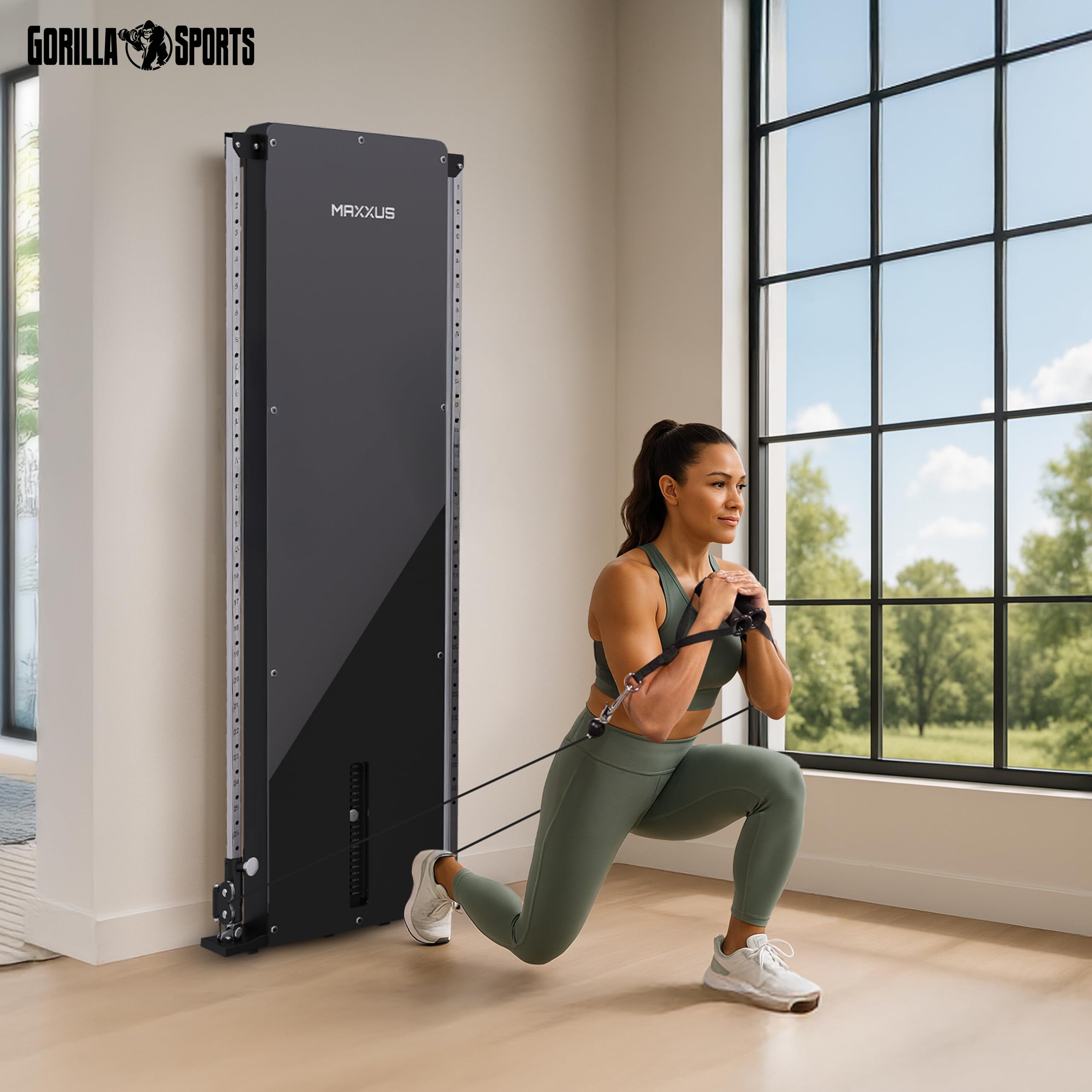 MAXXUS SmartGym H1 / H8 - Stazione Multifunzione Palestra, 2 Maniglie Trazioni, Altissima Qualità - Home Gym, Lat Machine, Multipower, Ercolina Palestra, Attrezzi, Fitness, Cavi, Tricipiti, Bicipiti