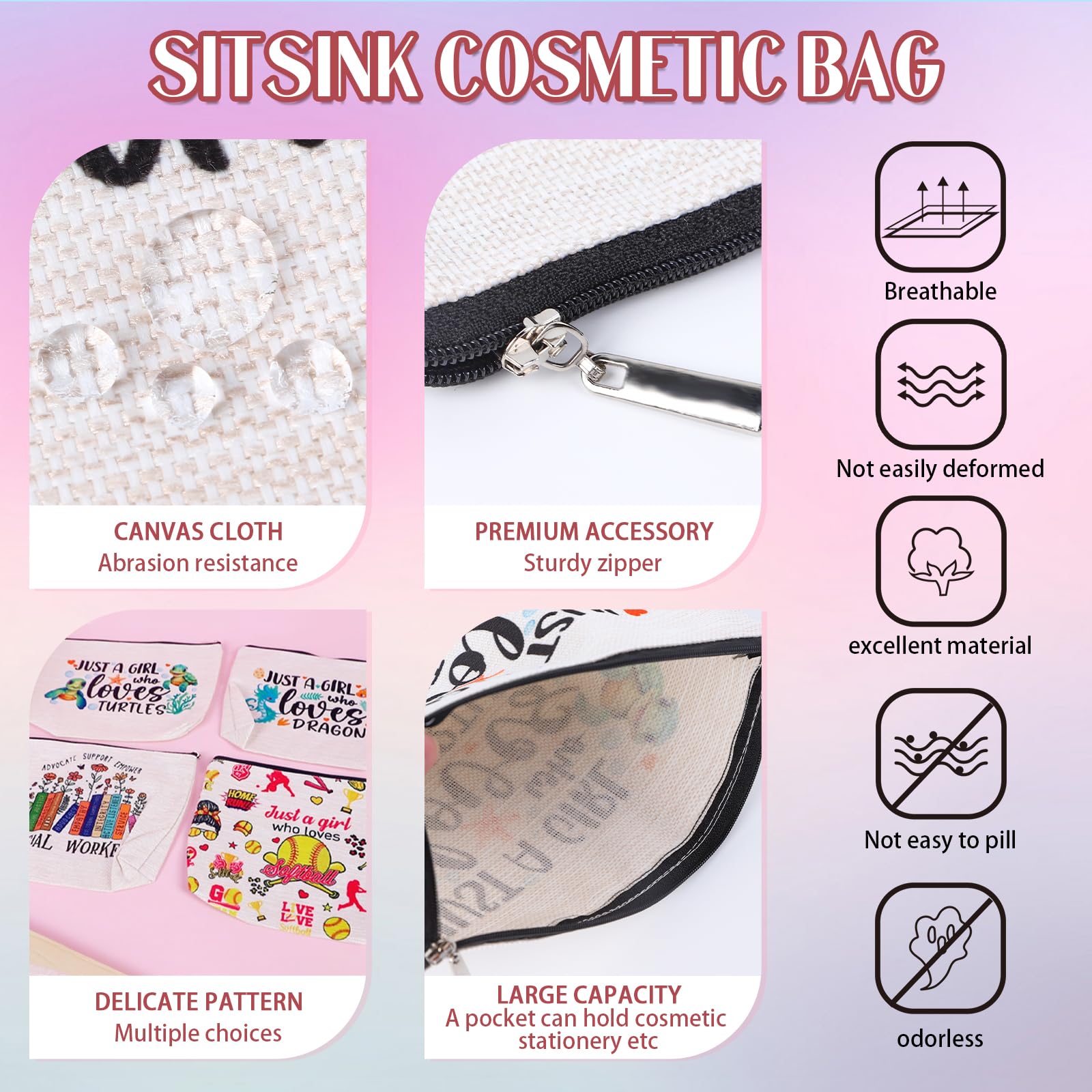 Sitsink Pysical Therapist Gifts Essential Bags - Cute Gifts for Women Physical Therapist Assistant Birthday Christmas Graduation Retirement Friends Sister Mother