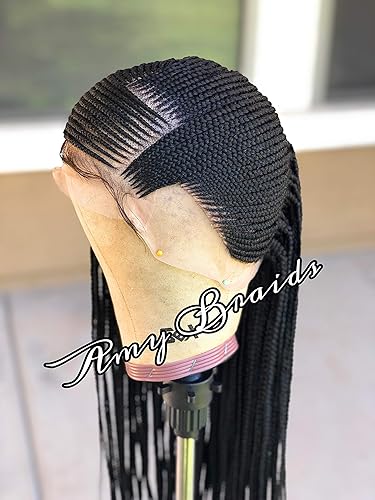 PELUCA NEGRA CORNROW LIMONADA