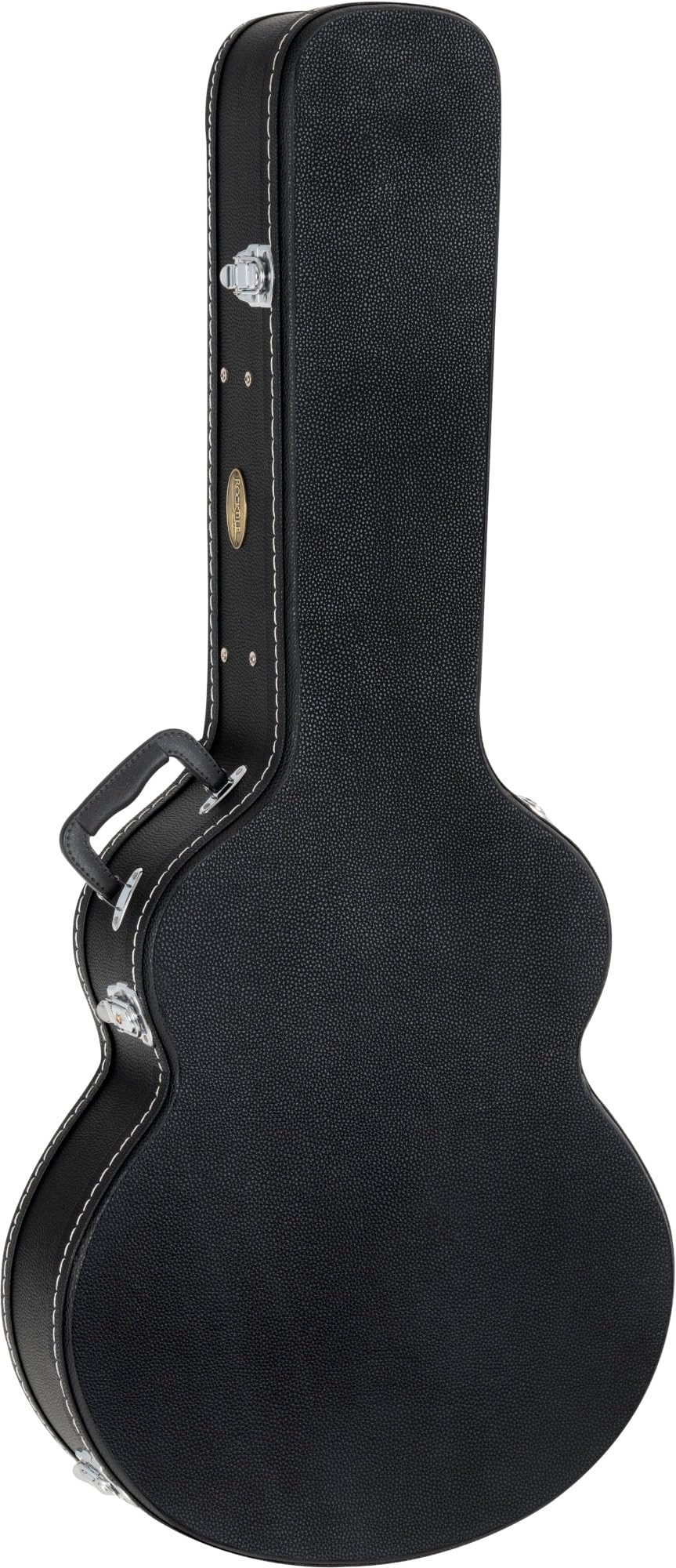 ROCKTILE Custodia Per Chitarra Elettrica 4/4 Jumbo Jazz Style (gigbag imbottito, tasca interna integrata, chiudibile a chiave, lunghezza totale: 110cm) Nero