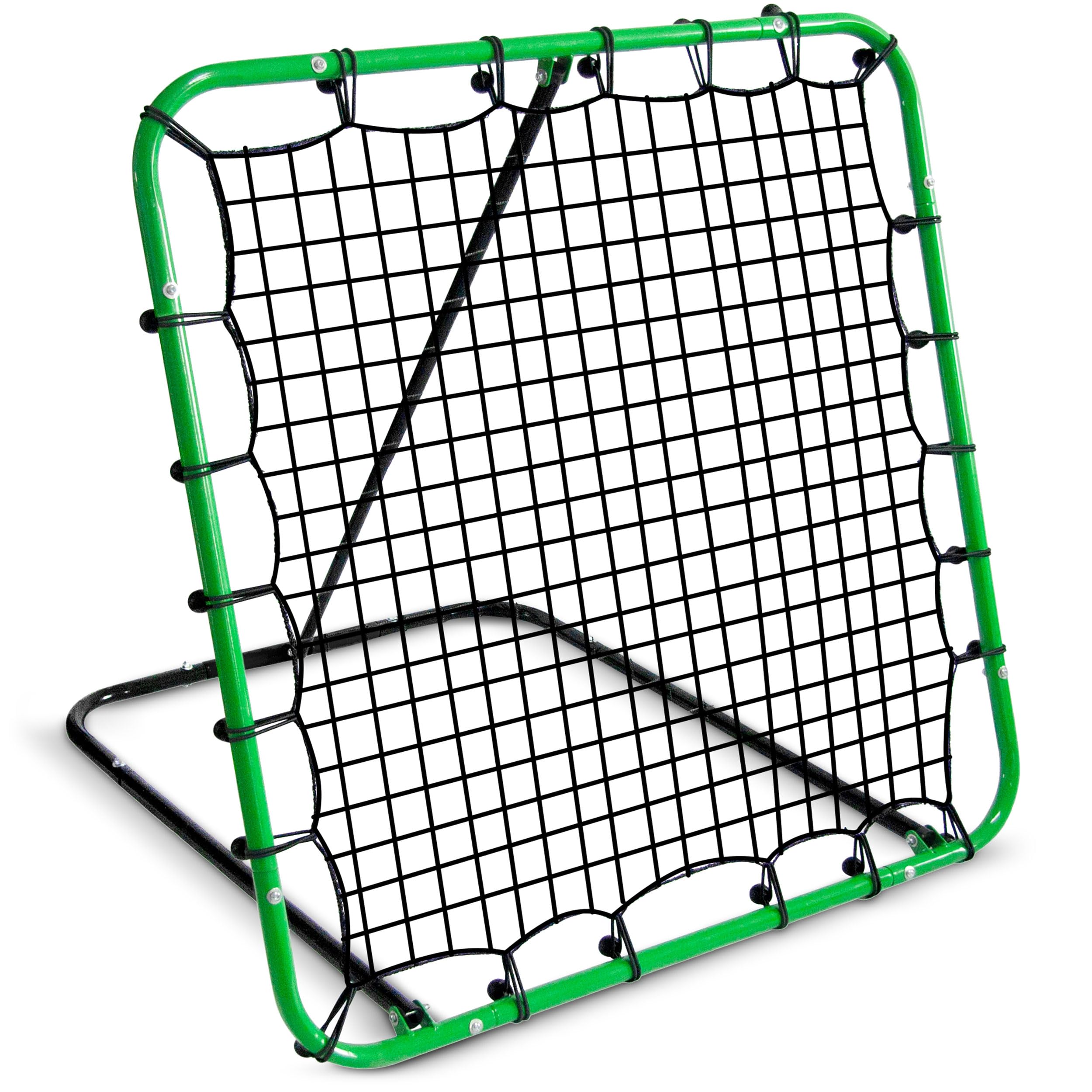 Neo-Sport Rebounder Do Piłki Nożnej Siatka Odbijająca Do Treningu Piłki Nożnej 120 x 120 x 107 cm Czarny Zielony