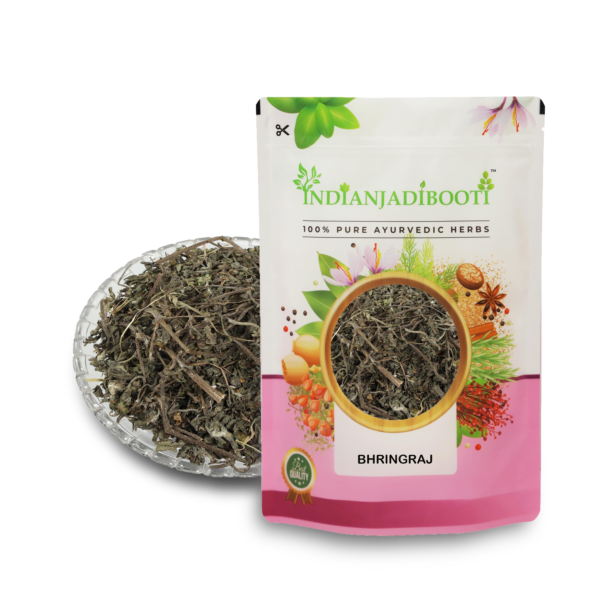 IndianJadiBooti 100% Ayurvedic Edible Bhringraj Dry Leaves For Hair Care/Hair Mask | Eclipta Alba | Kadimulbirt | False Daisy | Bhangra Bringraj 400 Grams Pack, Sesame (B07DFG37G1) Amazon Price History, Amazon Price Tracker