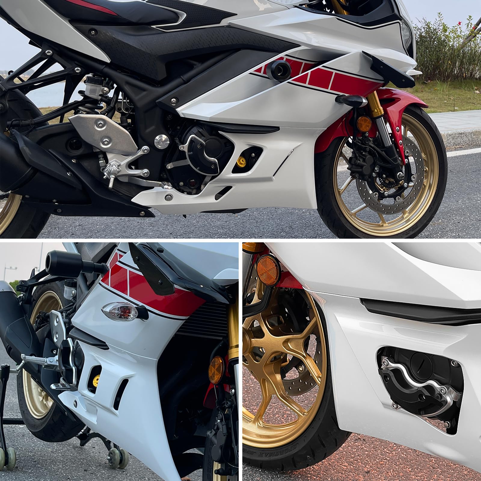 Amazon | GFARDMOTO モーターサイクル エンジンガード クラッシュ