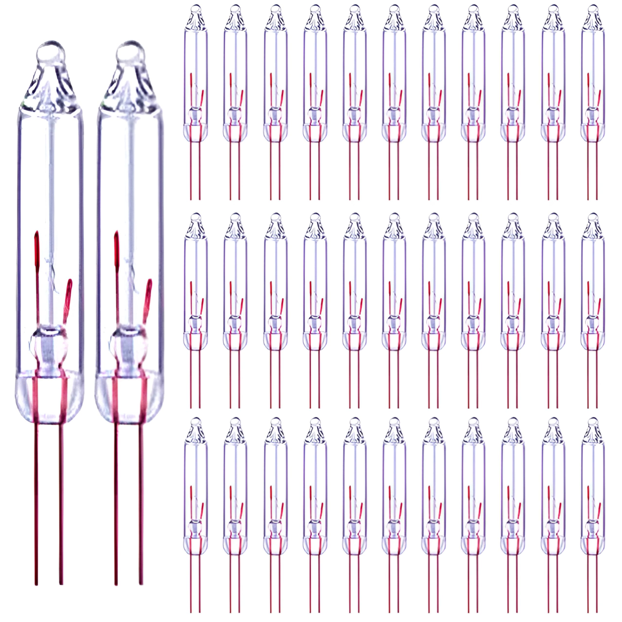 Clear 2.5V Replacement Light Bulbs for Christmas Trees Decorative Light Supplies, Mini Christmas Bulbs 0.17 Amp, 0.42W (120)