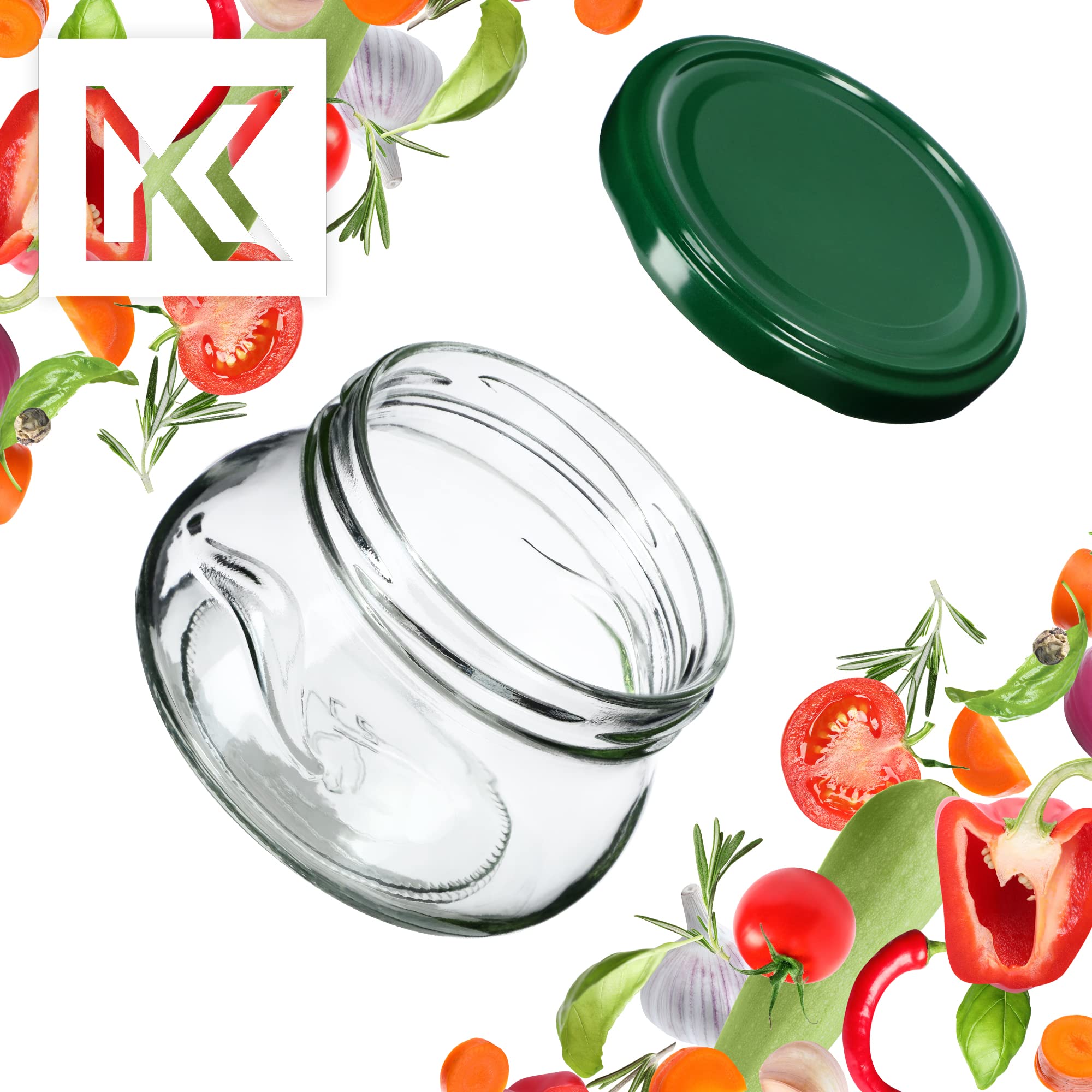 KADAX Barattoli per conserve, 2,5 l, per conserve, fi100 , vasetti