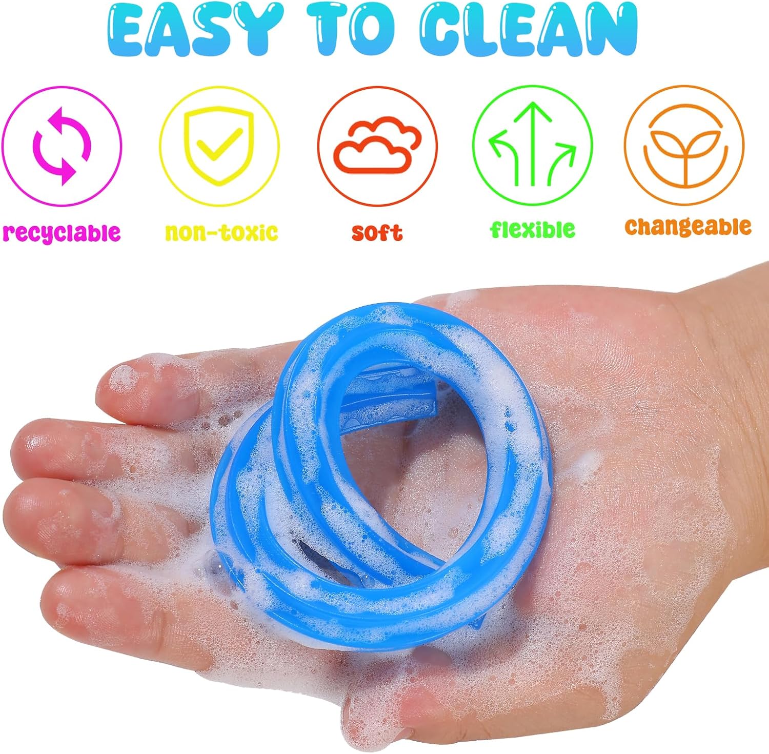 Larger Stretchy Strings Noodles Toys 36 Packs Stress Strings Toys for Kids Adults Concentration for School Gifts