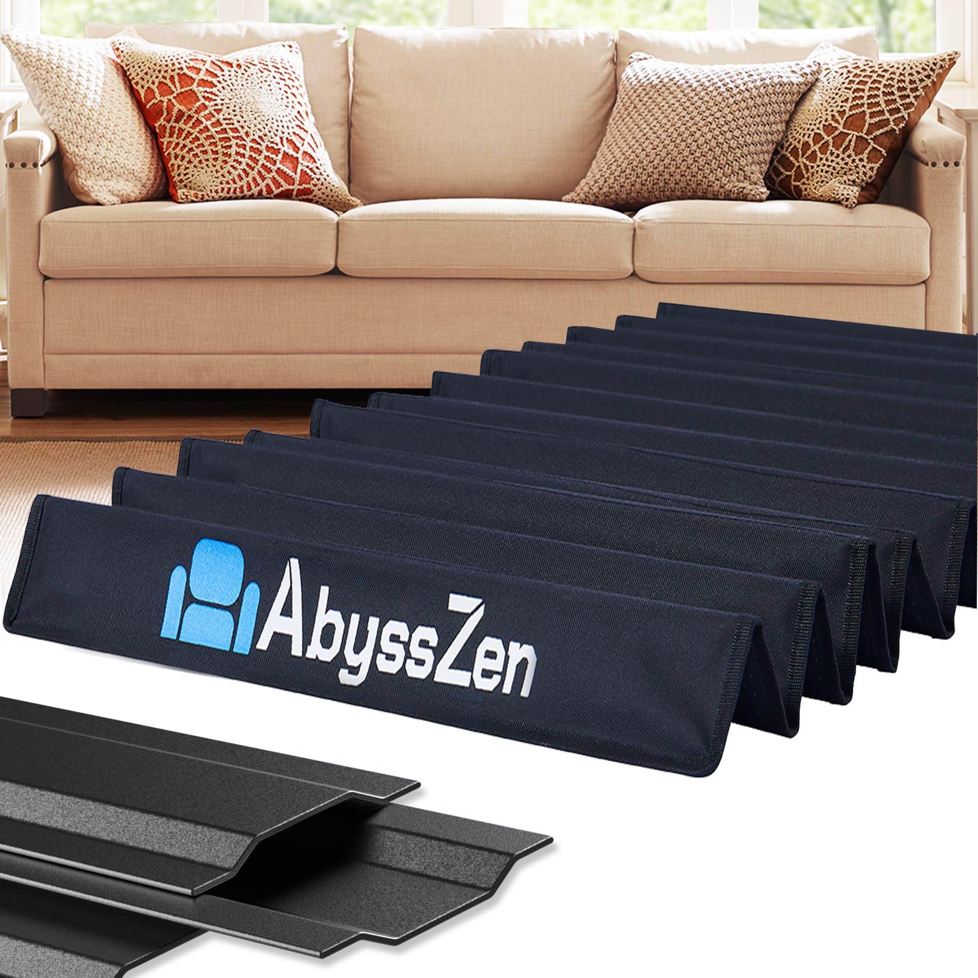 Heavy-Duty Iron Couch Cushion Support [23” x 68”]?Durable Metal Base for Sagging Sofas, Stronger & Longer- Lasting than Wood, Adjustable Fit for 2-3 Seater Sagging Sofas, Fixes & Extends Sofa Life
