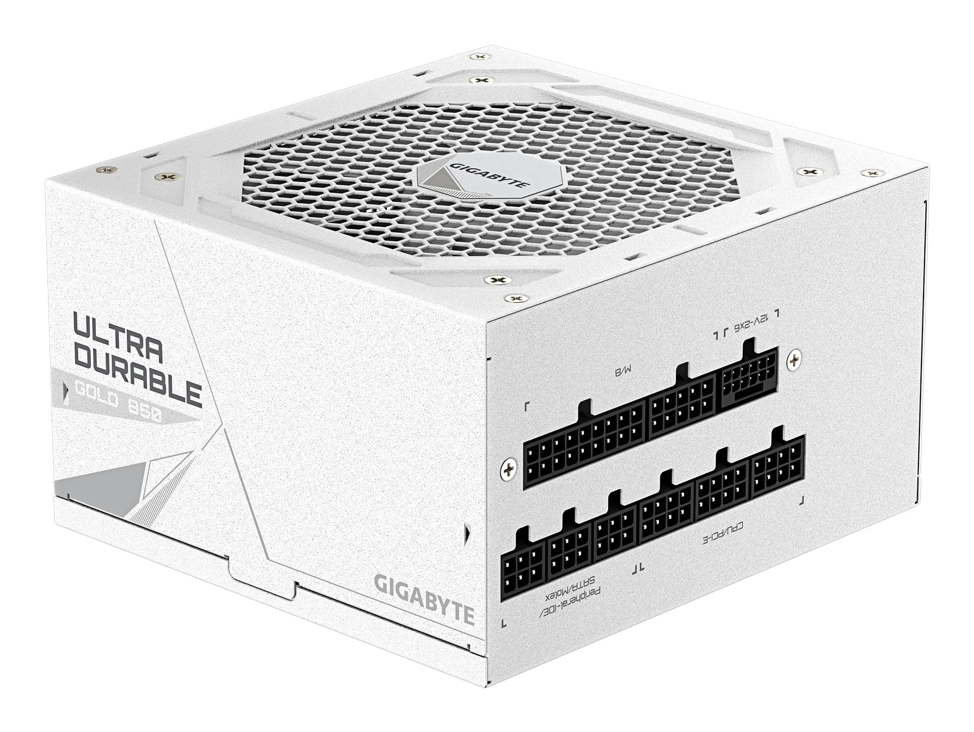 Gigabyte UD850GM PG5 ICE 80 Plus Gold Fully Modular 850w PCIe 5.0 White Power Supply Unit, ATX 3.1, 12VHPWR GPU Connector, Flat Cables, 10 Year Warranty - 5