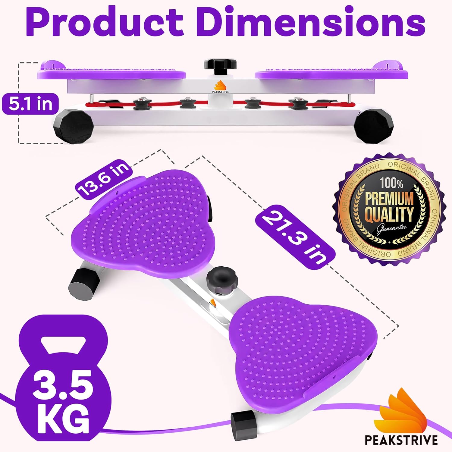 Waist Twister Machine Exercise With 5 Resistance Bands, Ab T...