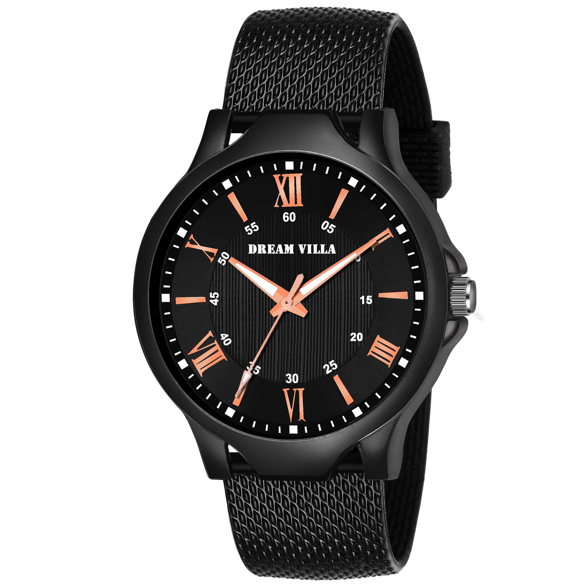 DREAM VILLA Black Rubbers Strap Analog Wrist Watch for Men and Boy Watch (B0867LWVFX) Amazon Price History, Amazon Price Tracker