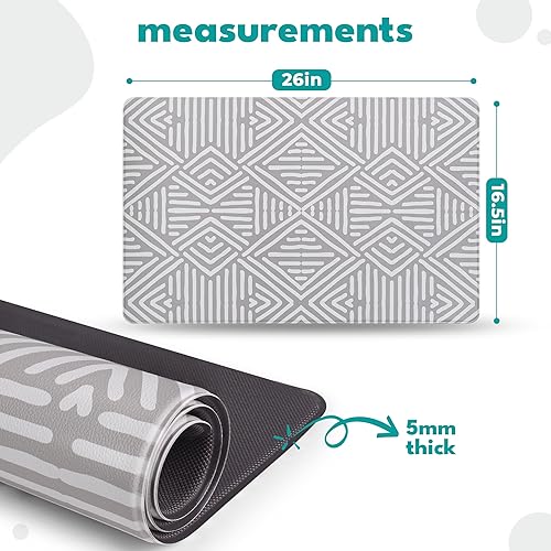 Miniatura 79 de NALALAS Tapete grande para alimentos y agua, tapete de alimentación para gatos Tapete grande impermeable para perros Tapete antideslizante