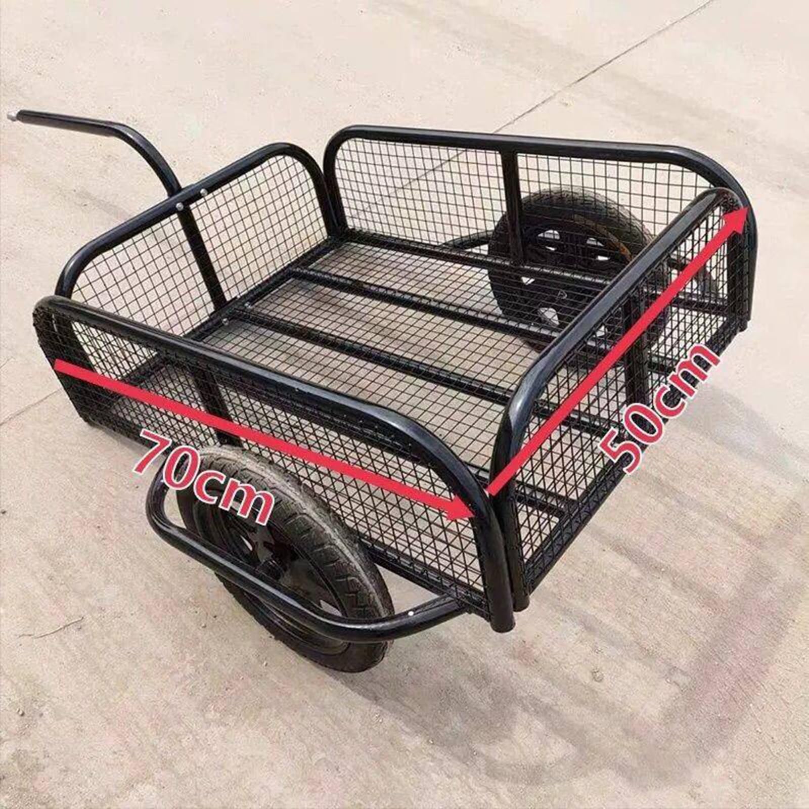 Remorque Cargo Monoroue pour Vélo Électrique, Panier Arrière Porte‑Charges pour Vélo