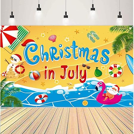Amazon.com : Christmas in July Backdrop July Christmas Party