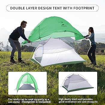 Amazon.co.jp: Naturehike テント 2人用 アウトドア 二重層 自立