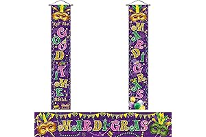 Mardi Gras Decorations Mardi Gras Porch Sign Banner