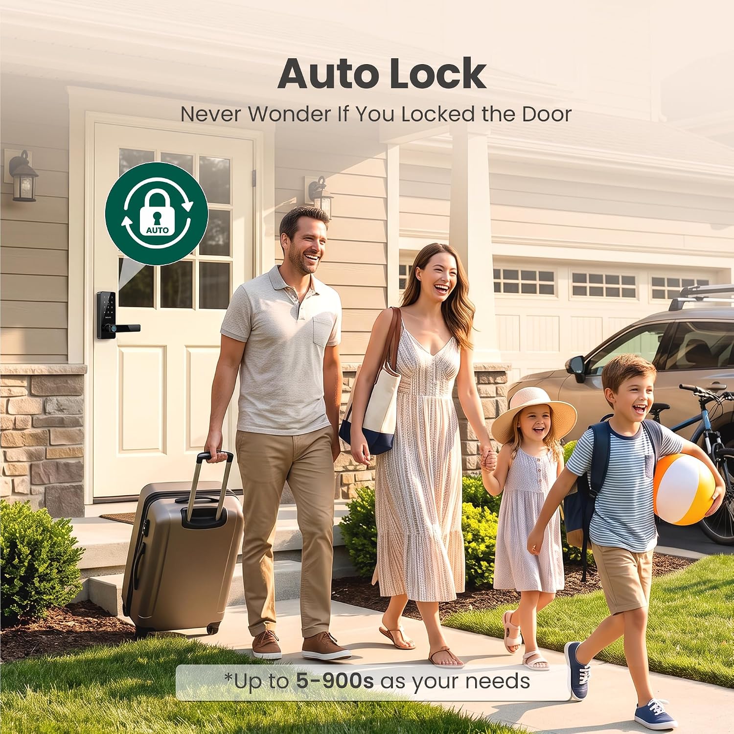 DESLOC Smart Handle Lock with Keypad, Fingerprint Knob for Front Door 12 81 wO+D++CL. AC SL1500