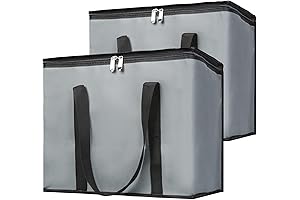 Bodaon Insulated Grocery Bags with Zippered Top: Keep Groceries Frozen and Fresh