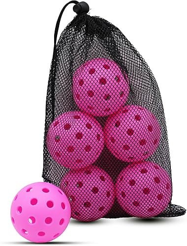 Magicorange Pelotas de pickleball para exteriores, 40 agujeros, bolas de pickleball de alta elasticidad y duraderas para paletas de pickleball de