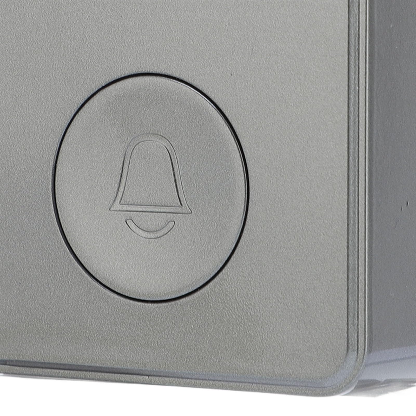 YWBL-WH de Intercomunicación con Timbre con Vídeo, Cámara de Timbre Inalámbrica 2,4G con Pantalla, Batería Recargable de Audio Dúplex para Seguridad en el Hogar, Monitoreo de Entrada