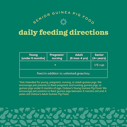 Miniatura 6 de Oxbow Essentials - Alimento para conejillos de indias senior, pellets de alimentos totalmente naturales para conejillos de indias mayores, 4 libras