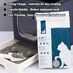 Tofu Cat Litter Natural Kitty Litter Strong Clumping Flushable Cats LitterUnscented Pellets 7LB×2 Bags Ultra Absorbent Odor Control Dust-Free Low Tracking Mix Tofu Flushable