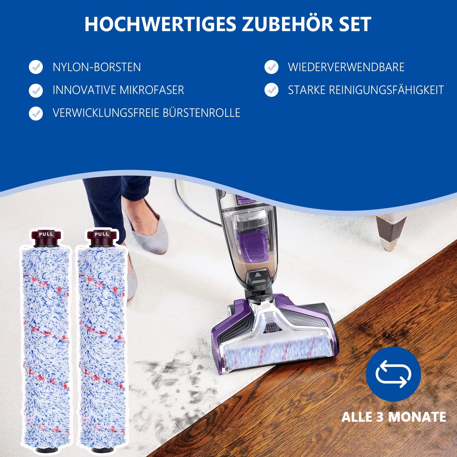 Fictezlove Accessoires voor Bissell CrossWave X7 Pet Pro 2955N