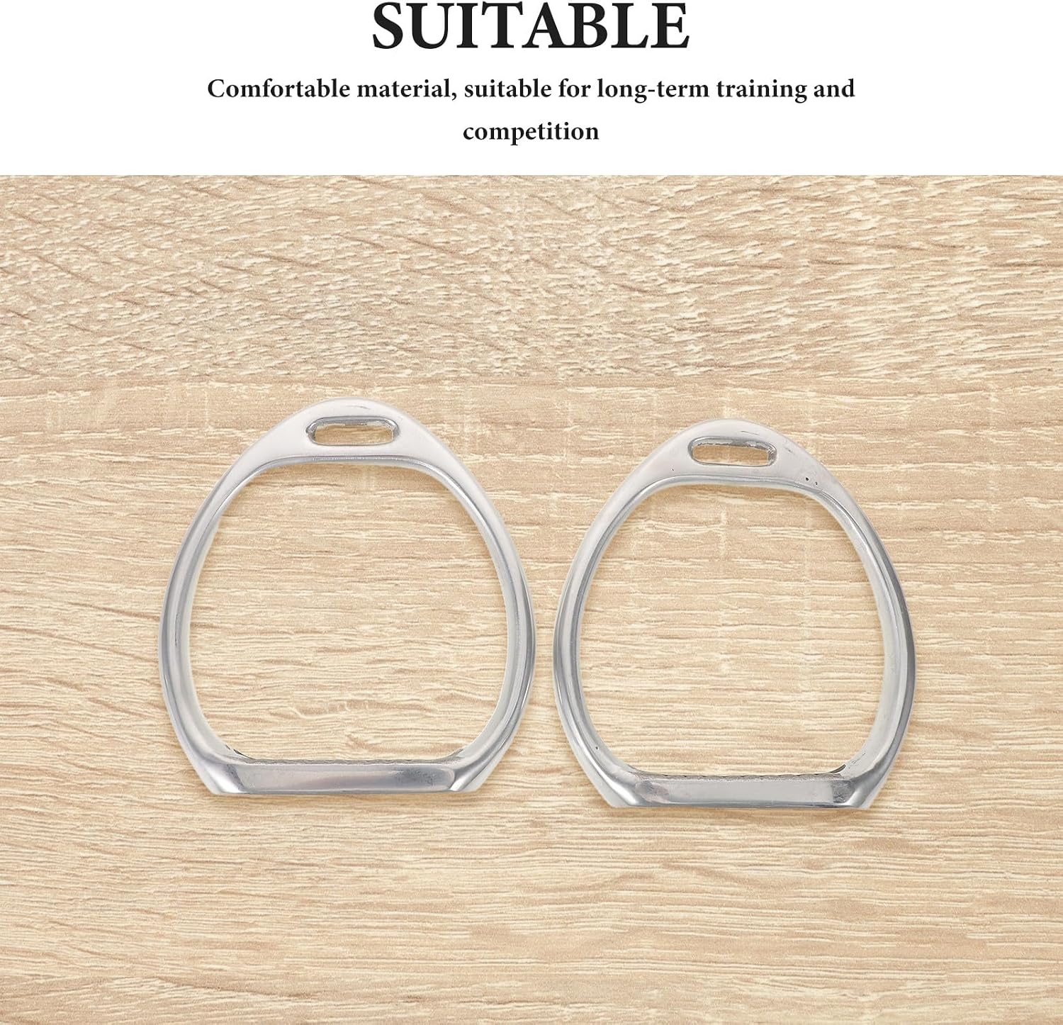 1 Pair Horse Tack Western Stirrups: Equestrian Stirrup with Anti Slip Texture - Aluminum Alloy Riding Saddle Attachmentfor Western English Saddles Horse Riding