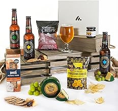 Craft Beer & Cheese Hamper | Premium Lager, Artisan Cheese & Savoury Snacks | Beer Hamper Gifts for Men | Perfect for Fathers Day, Birthdays & Gourmet Food Gifts, Clearwater Hampers