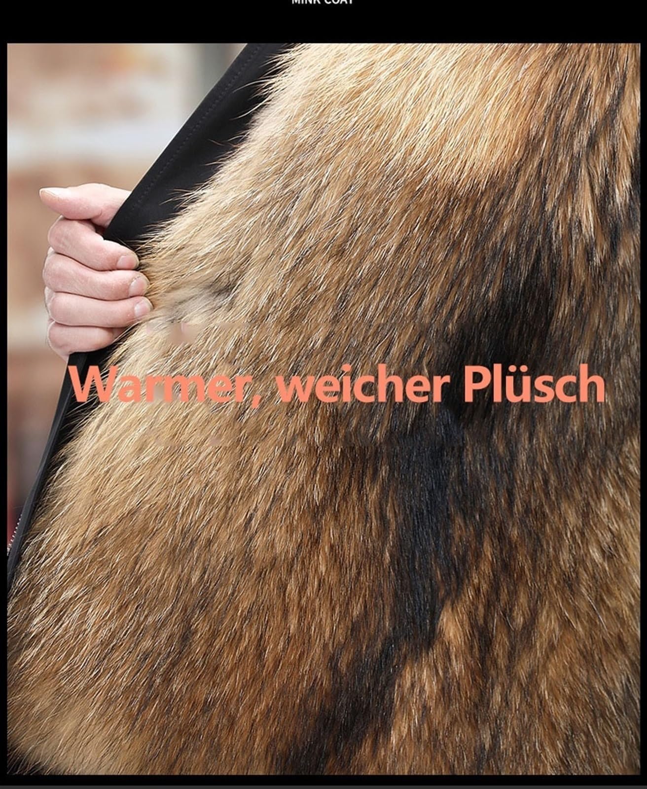 Herren Winter Lang Parka mit Abnehmbarer Plüschfutter,Warm Halten, Wind- und Wasserdicht Übergangsjacke Outdoor Daunenjacke
