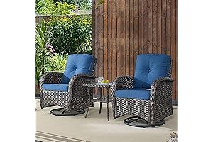 Patio Wicker Swivel Rocker Chairs: Luxurious Comfort for Outdoor Relaxation