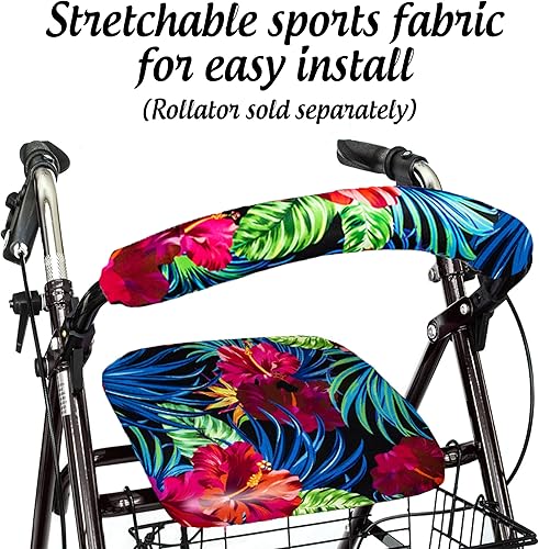 Miniatura 18 de Top Glides Fundas universales para asiento y respaldo de andador con ruedas (gatos) Gatos,Butterflies,Flags,Isla,Peace,Púrpura,Rojo