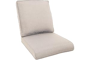Outdoor Chair Cushions- 22 X 25 Inch High Density Sponge Patio Cushions
