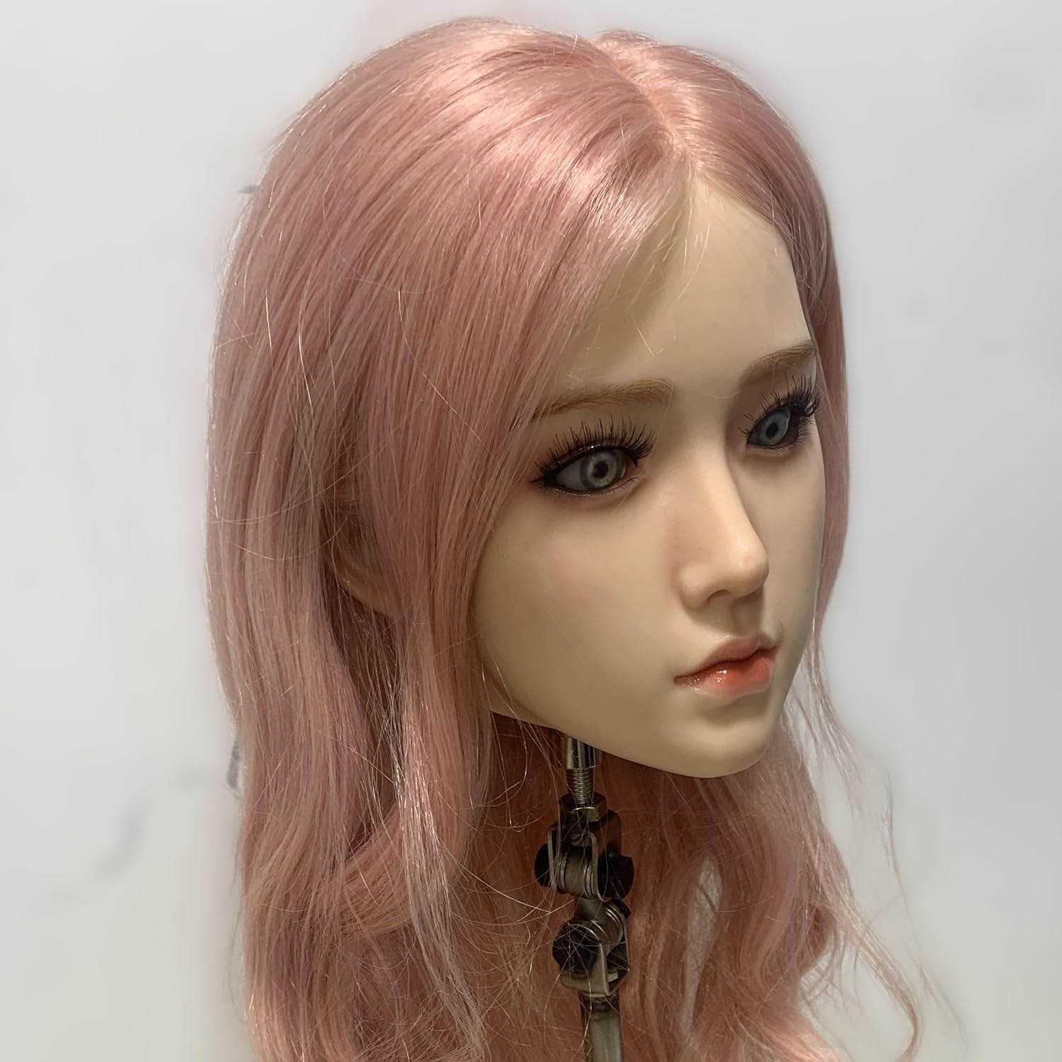 フィギュア ヘッド単体 等身大 シリコン製 頭部のみ Head Only ウィッグタイプ 化粧練習用 店舗用品 Ho-748